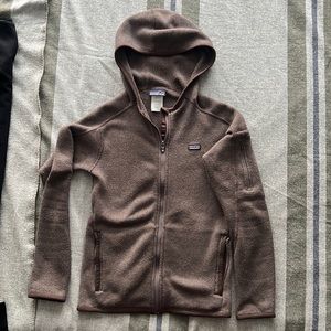 Patagonia Brown Zip Up with Hood